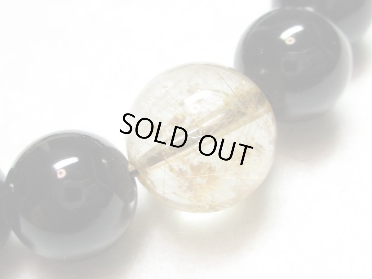 画像3: 風化龍鱗宝瓶天珠ブレス・ルチル【130711】  (3)