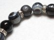 画像3: 風化龍鱗山形天珠(22mm)ブレス・大粒天眼石(12mm)【130711】  (3)