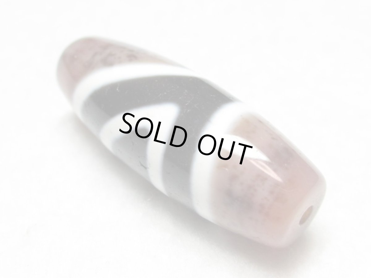 画像4: 至純天珠・三色線天珠 32mm (4)