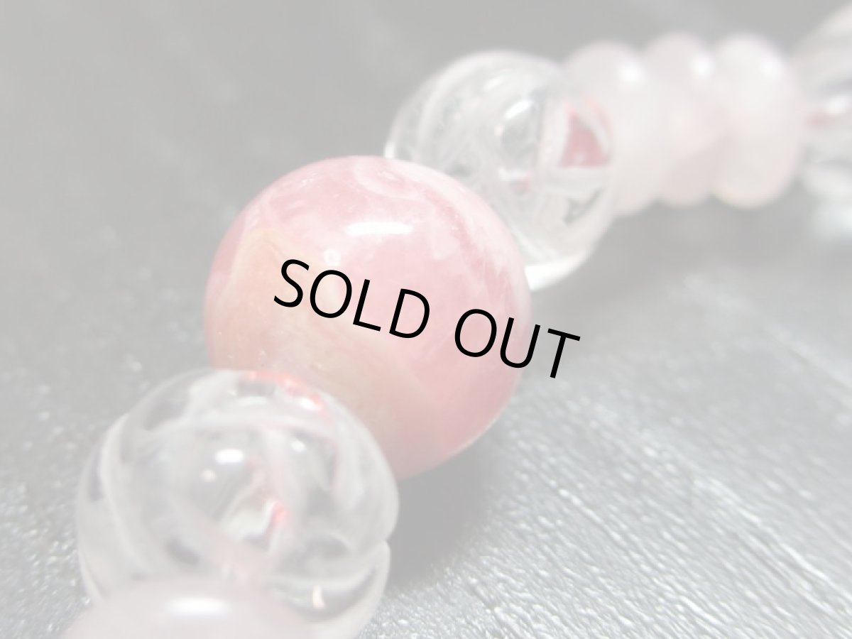 画像3: インカローズブレス・水晶・ローズクォーツ (3)