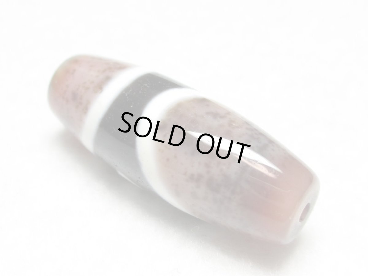 画像2: 至純天珠・三色線天珠 32mm (2)