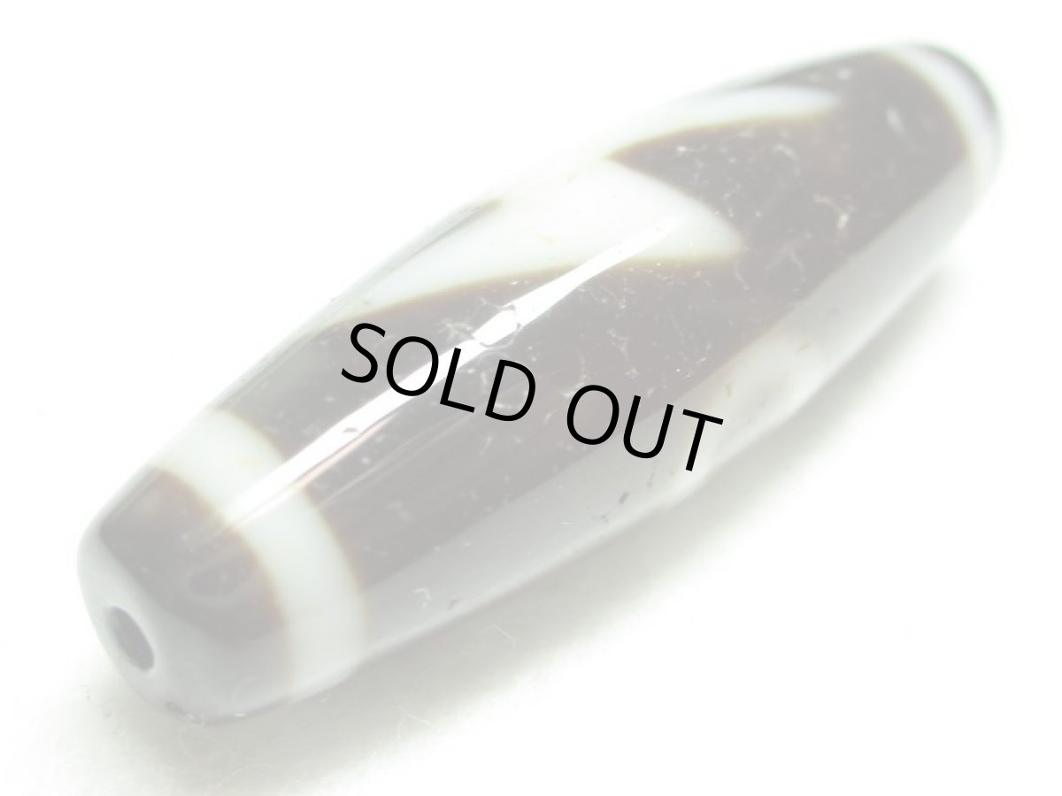 画像3: 至純風化紋・閃電五眼天珠 38mm (3)