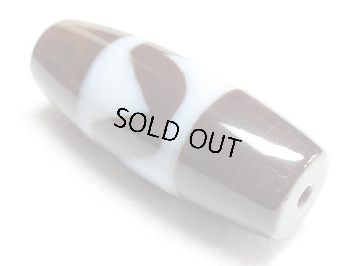 画像2: 三色天珠・虎牙天珠 45mm (2)