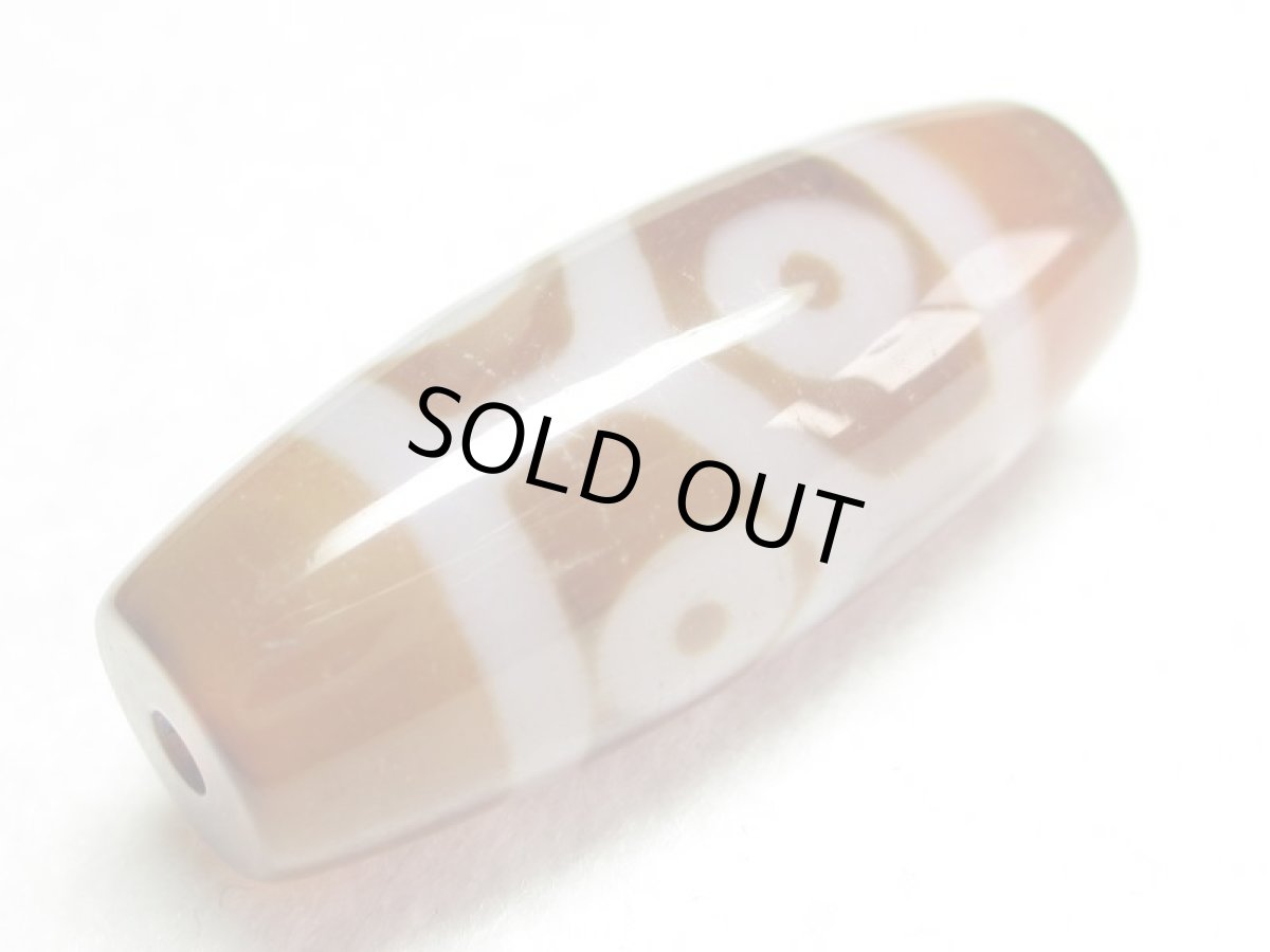 画像3: 三色天珠・六眼亀甲長壽天珠 36mm (3)