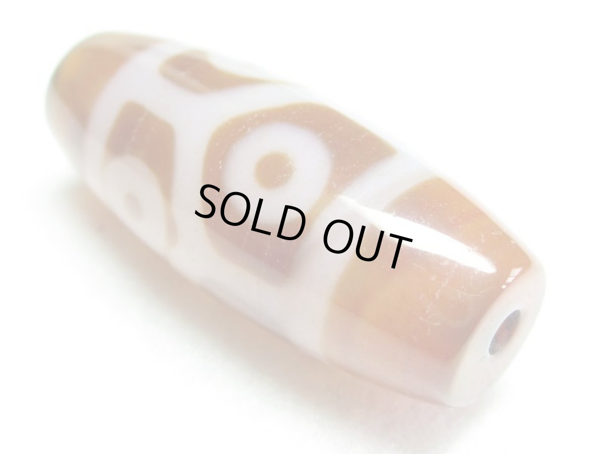 画像4: 三色天珠・六眼亀甲長壽天珠 36mm (4)