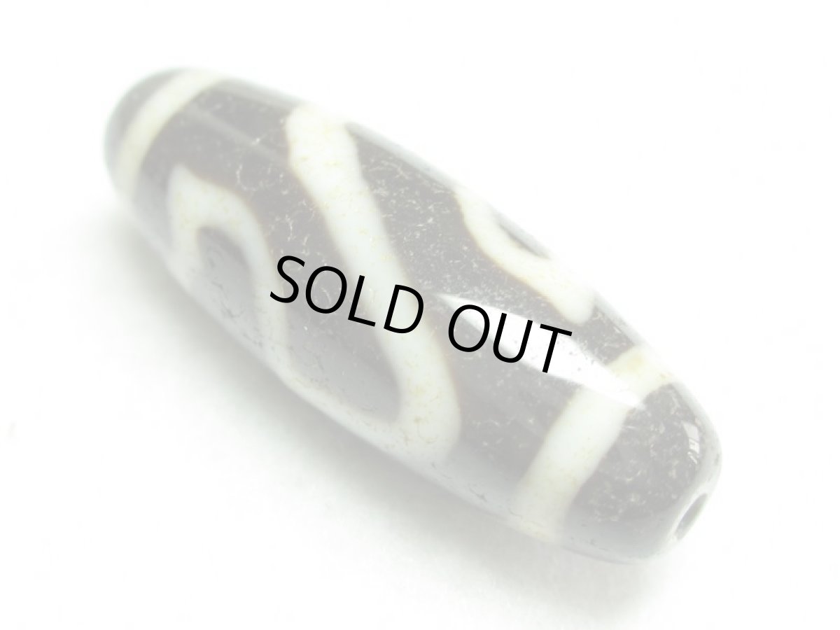 画像4: 至純風化紋・水蓮花天珠 30mm (4)