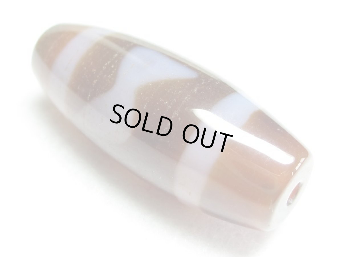 画像2: 三色天珠・閃電五眼天珠 37mm (2)