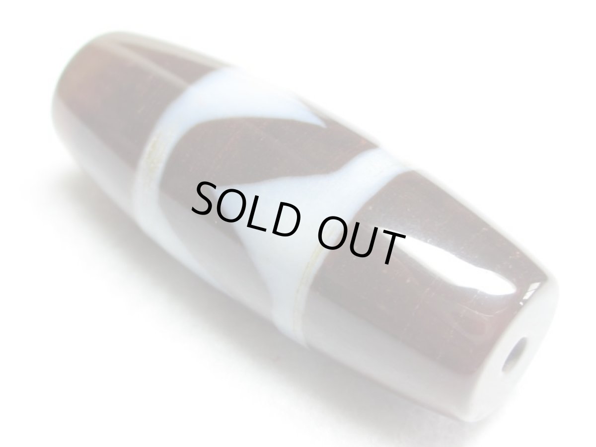 画像3: 三色天珠・虎牙天珠 45mm (3)