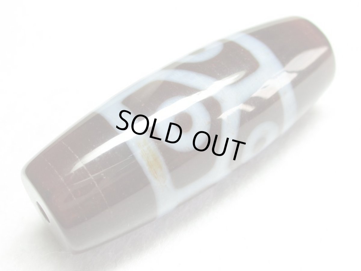 画像3: 三色天珠・六眼亀甲長壽天珠 45mm (3)