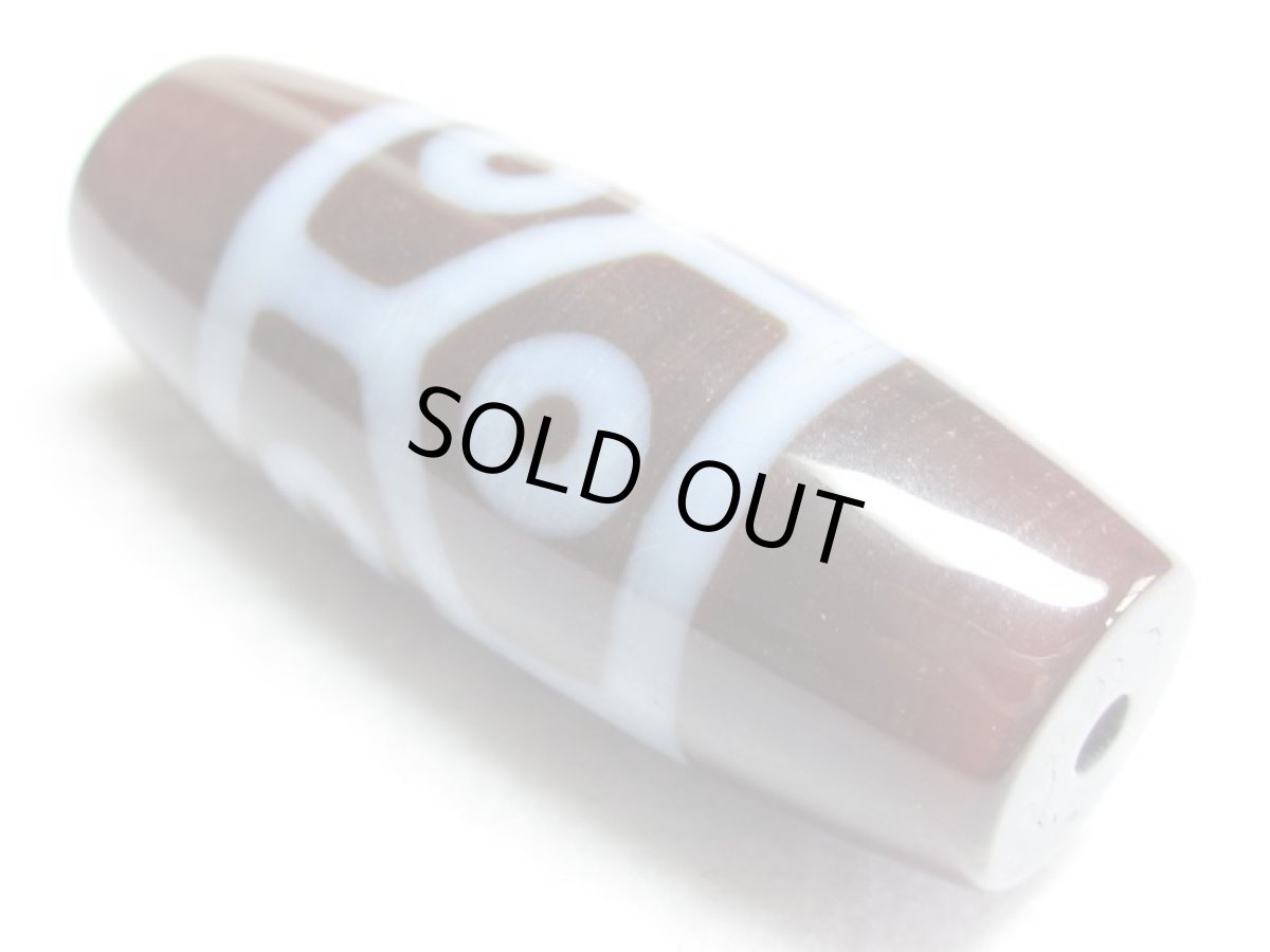 画像2: 三色天珠・六眼亀甲長壽天珠 45mm (2)