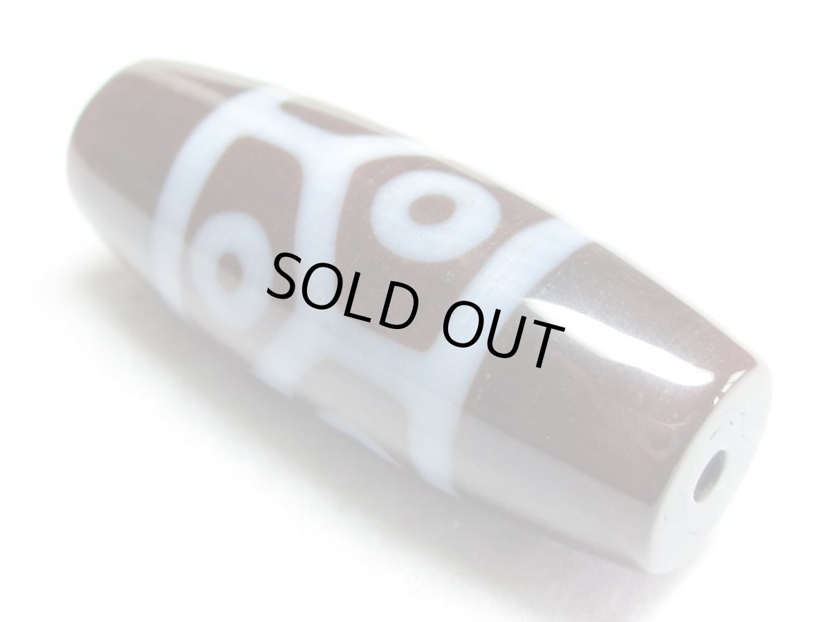 画像4: 三色天珠・六眼亀甲長壽天珠 45mm (4)