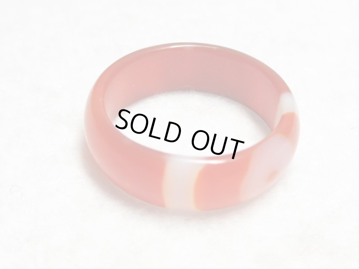 画像2: 老鉱朱砂紅天珠・一眼天珠指輪 リング 19mm (2)