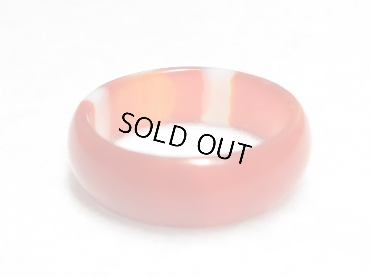 画像4: 老鉱朱砂紅天珠・一眼天珠指輪 リング 19mm (4)