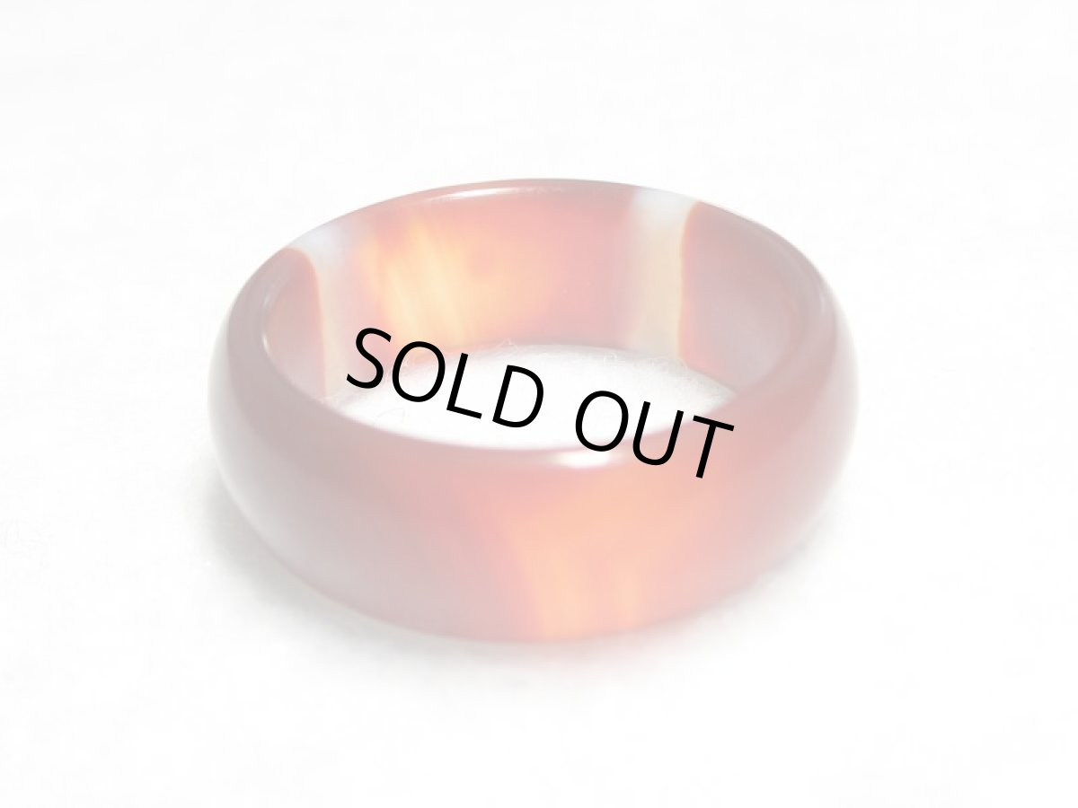 画像4: 老鉱朱砂紅天珠・一眼天珠指輪 リング 17mm (4)