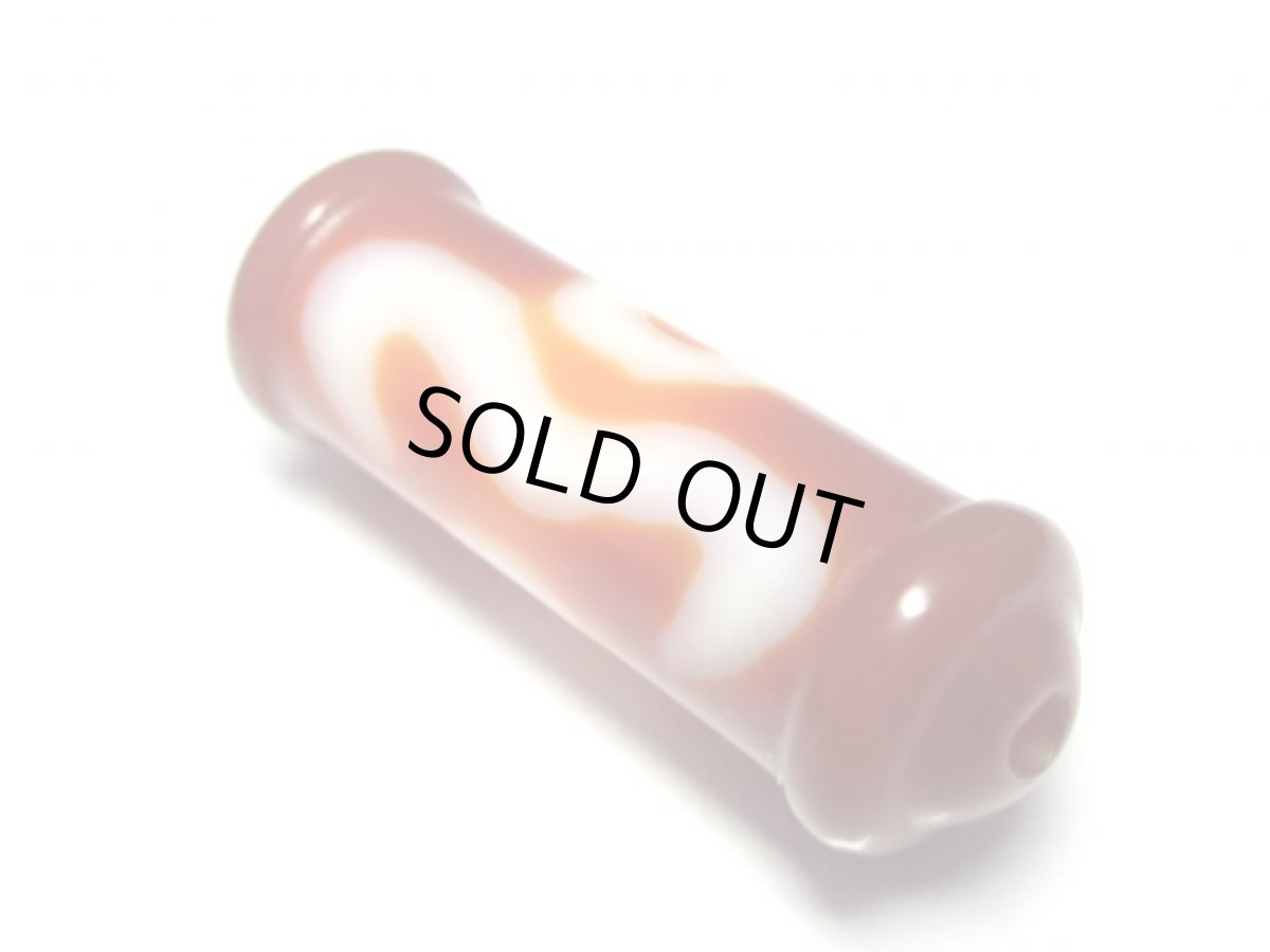 画像2: 老鉱朱砂紅・二眼大鵬鳥天珠 28mm (2)