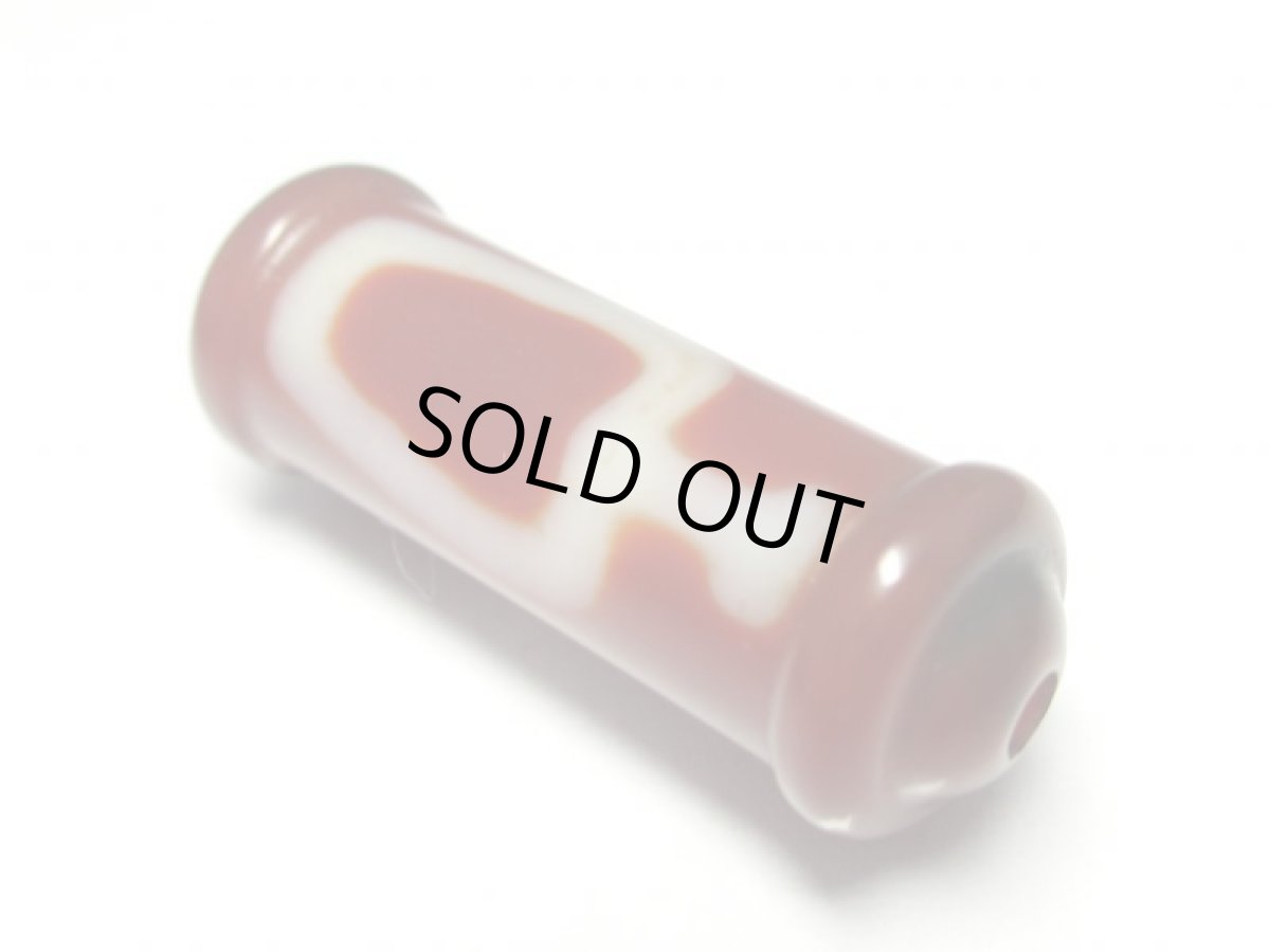 画像2: 老鉱朱砂紅・宝瓶天珠 28mm (2)