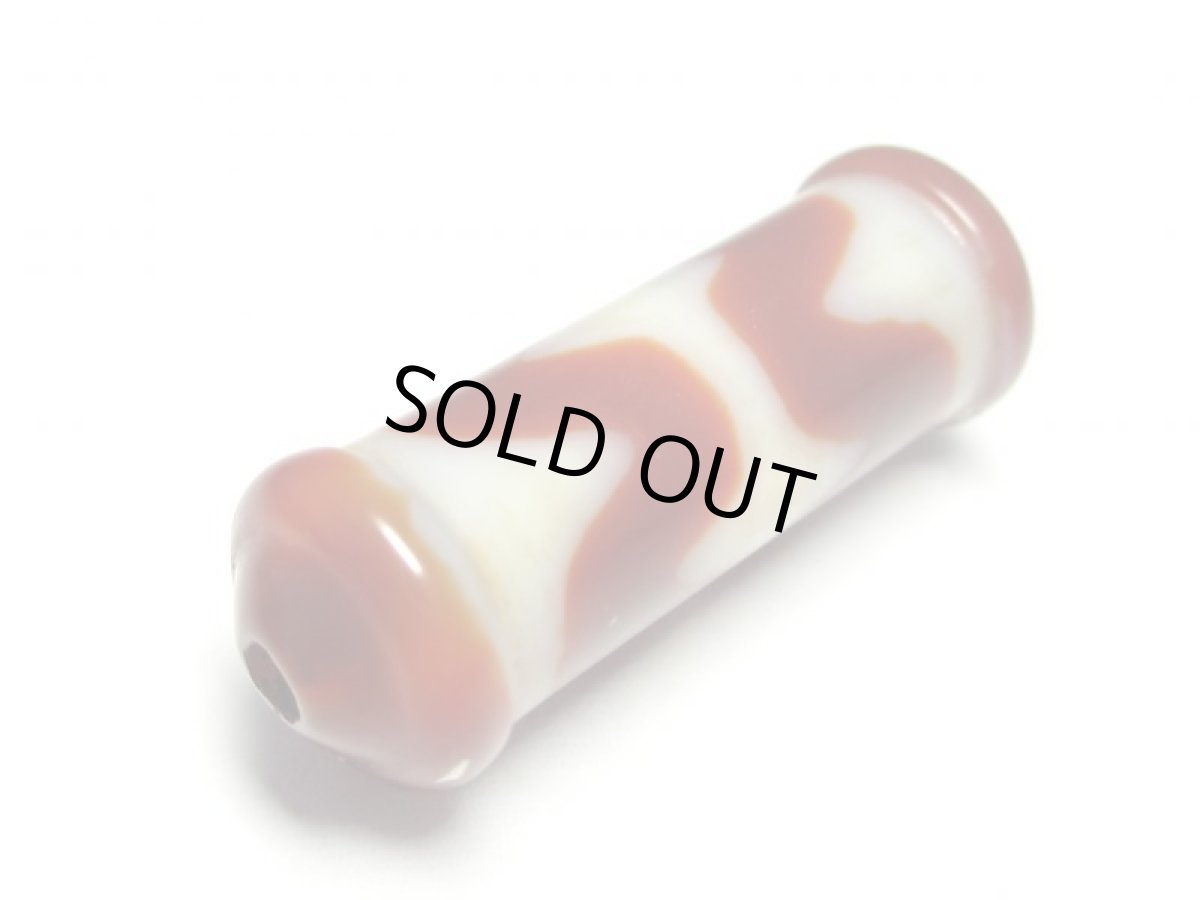 画像3: 老鉱朱砂紅・四線虎牙天珠 28mm (3)