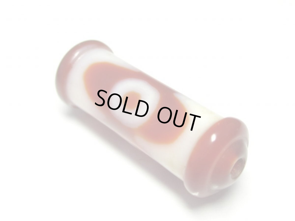 画像2: 老鉱朱砂紅・三眼天珠 28mm (2)