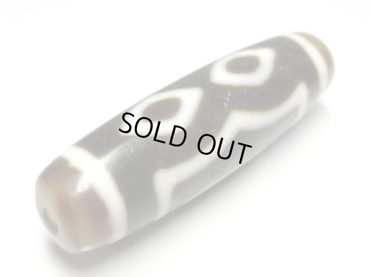 画像3: 風化龍鱗・仏心三眼天珠 43mm (3)