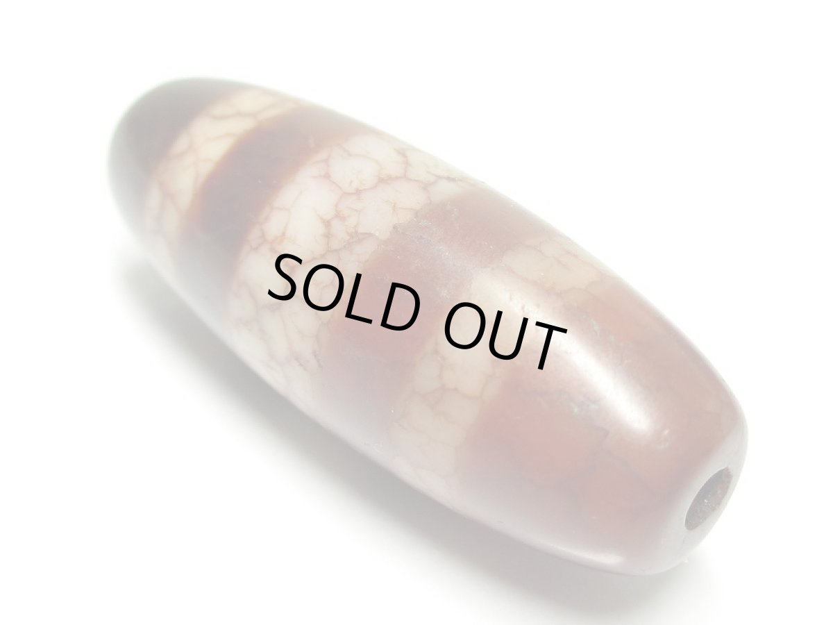 画像4: 老鉱朱砂紅・線天珠 (4)