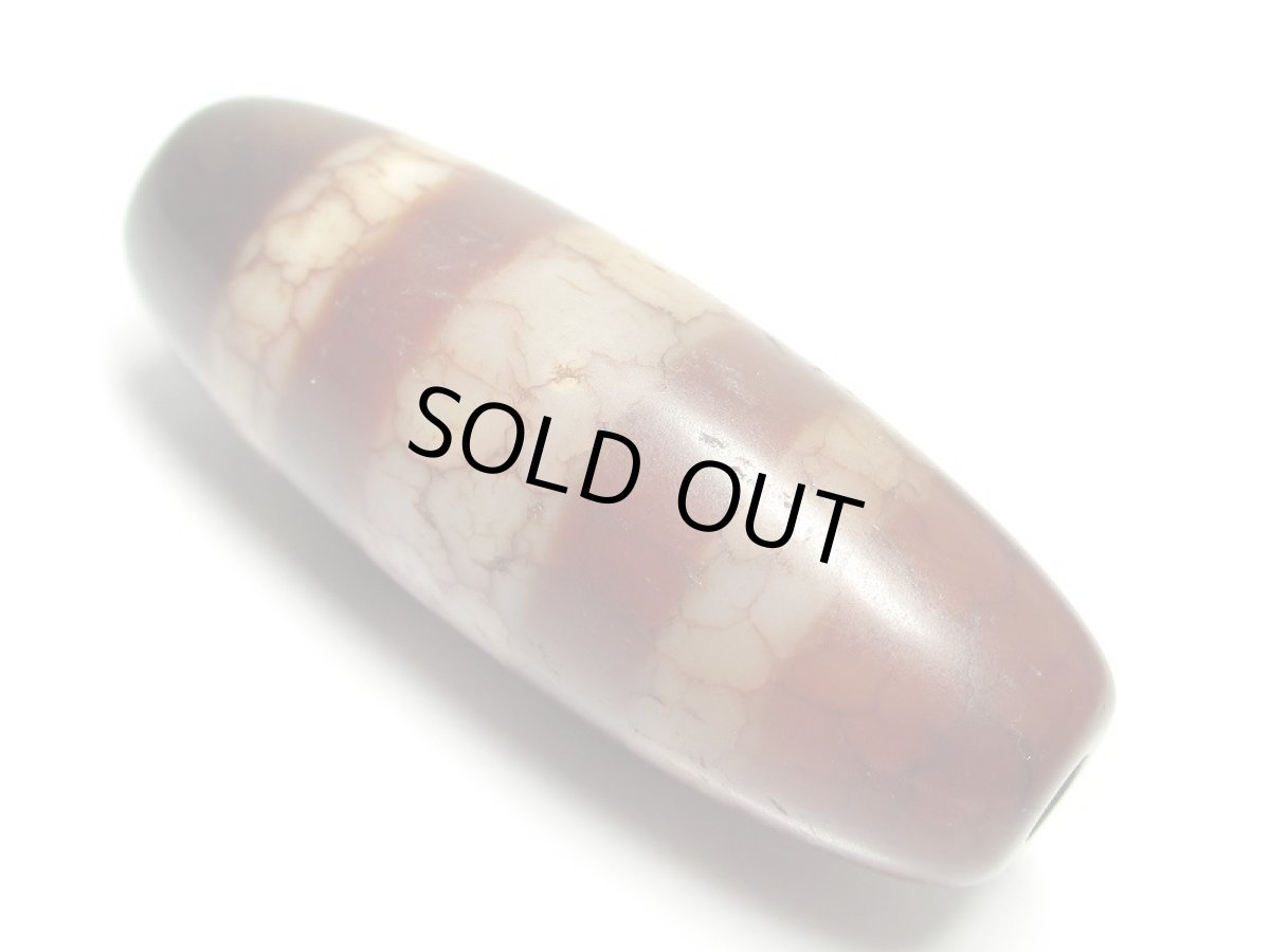 画像2: 老鉱朱砂紅・線天珠 (2)