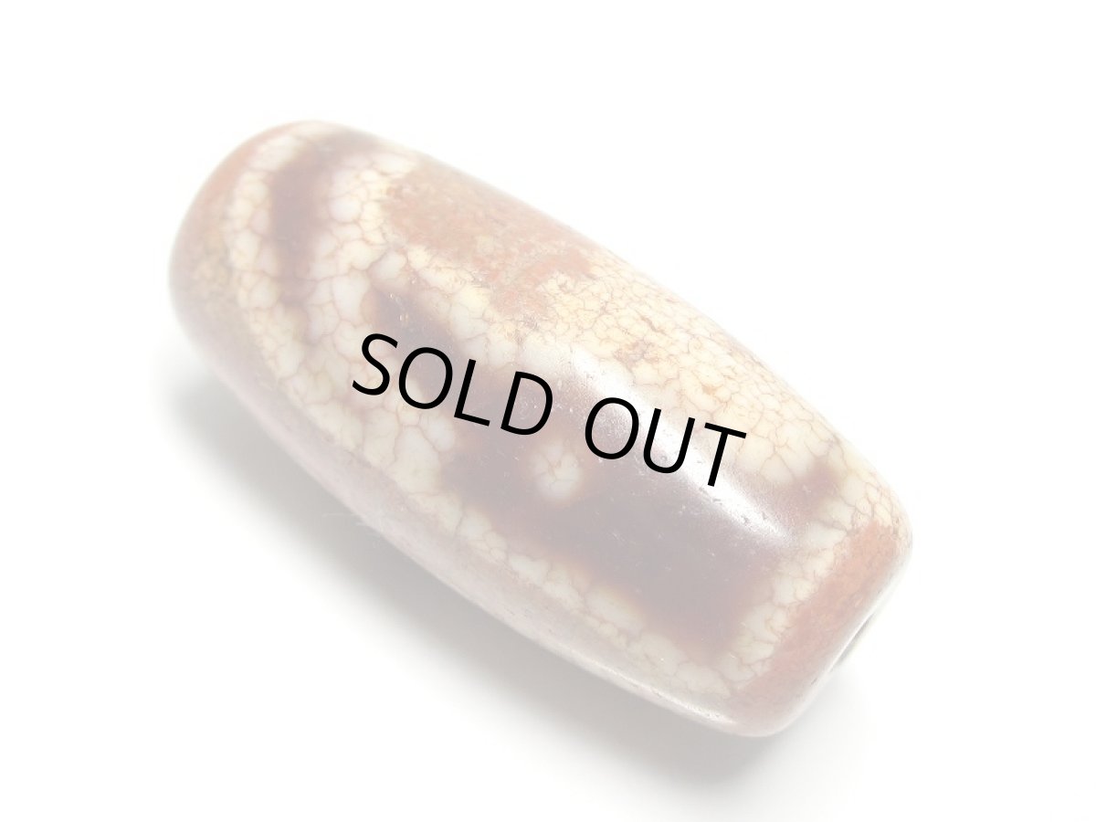 画像2: 老鉱朱砂紅・吉祥観音財神天珠 (2)