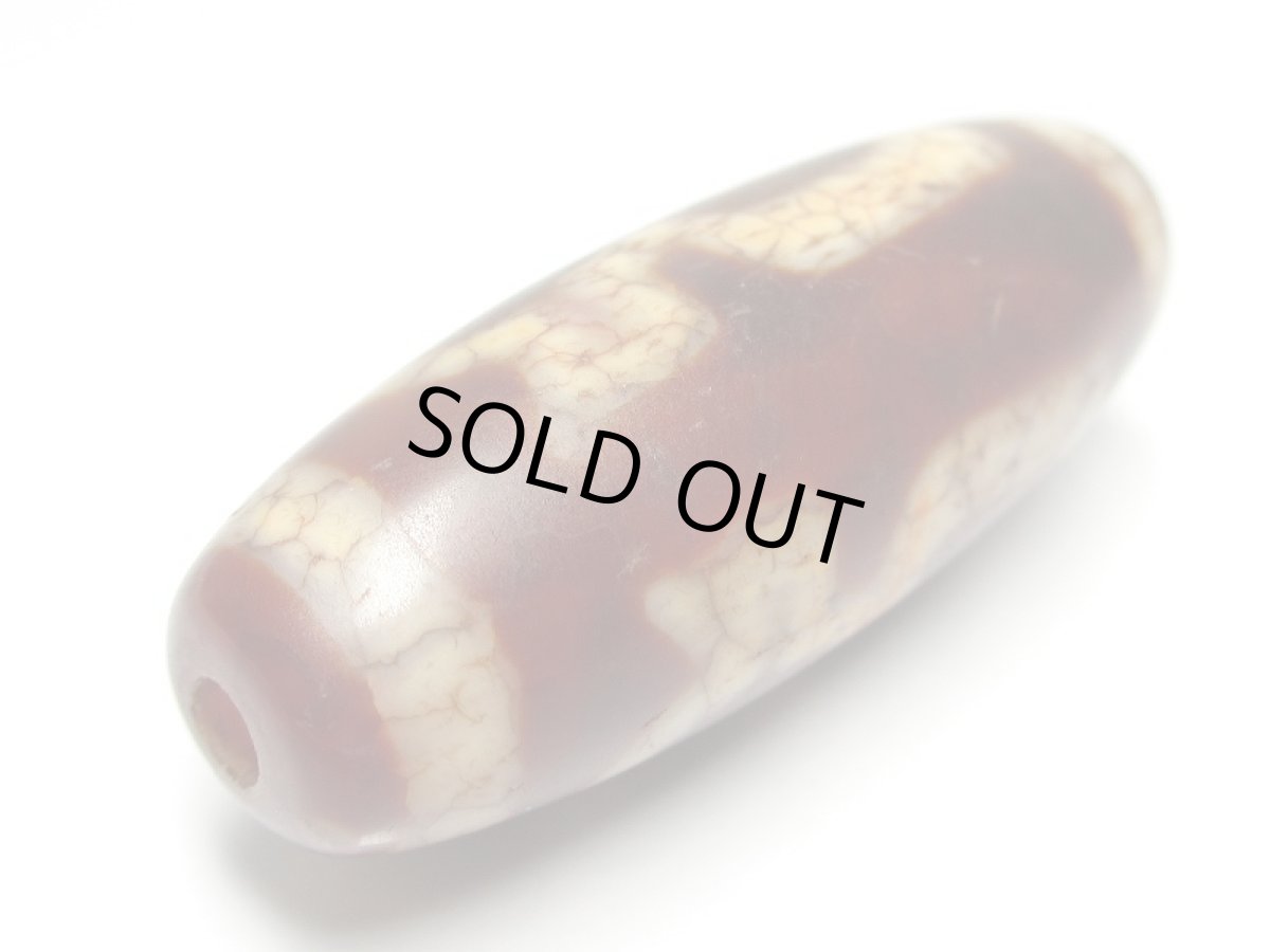 画像3: 老鉱朱砂紅・財神天珠 (3)