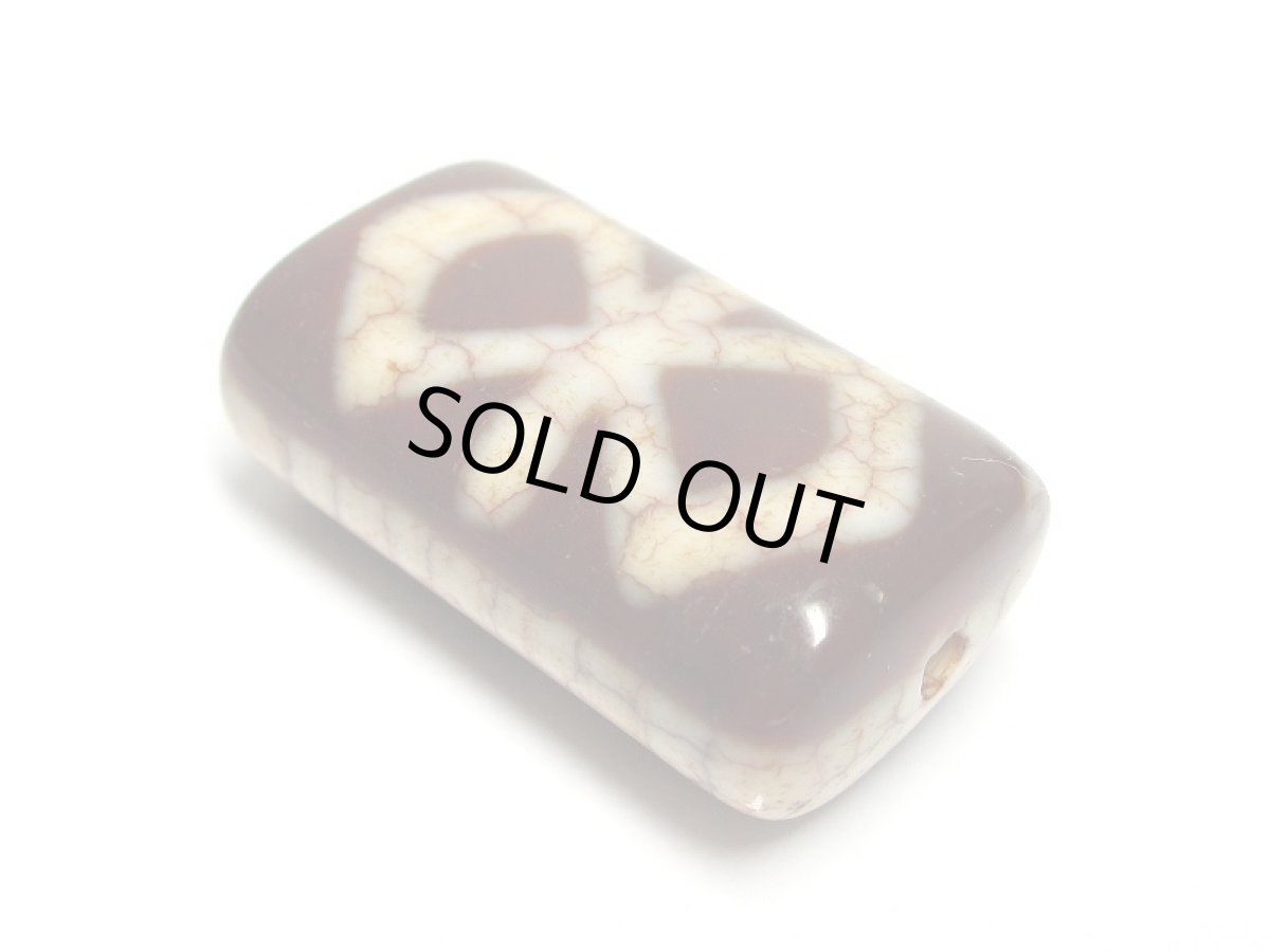 画像2: 老鉱朱砂紅・吉祥観音金剛杵天珠 (2)