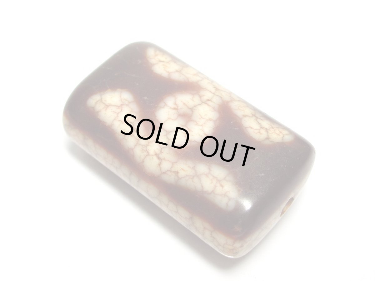 画像2: 老鉱朱砂紅・吉祥観音貴人天珠 (2)