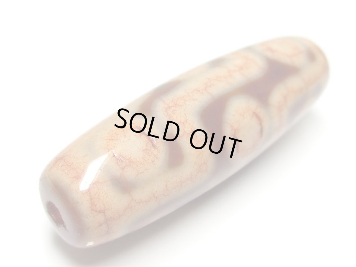 画像3: 老鉱朱砂紅・九眼天珠 45mm (3)