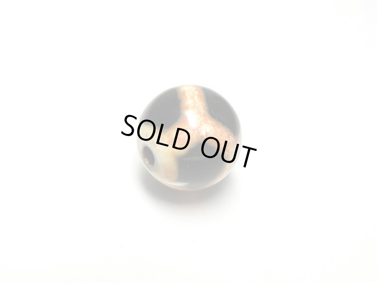 画像3: 老鉱天珠・亀甲長壽天珠 10mm (3)