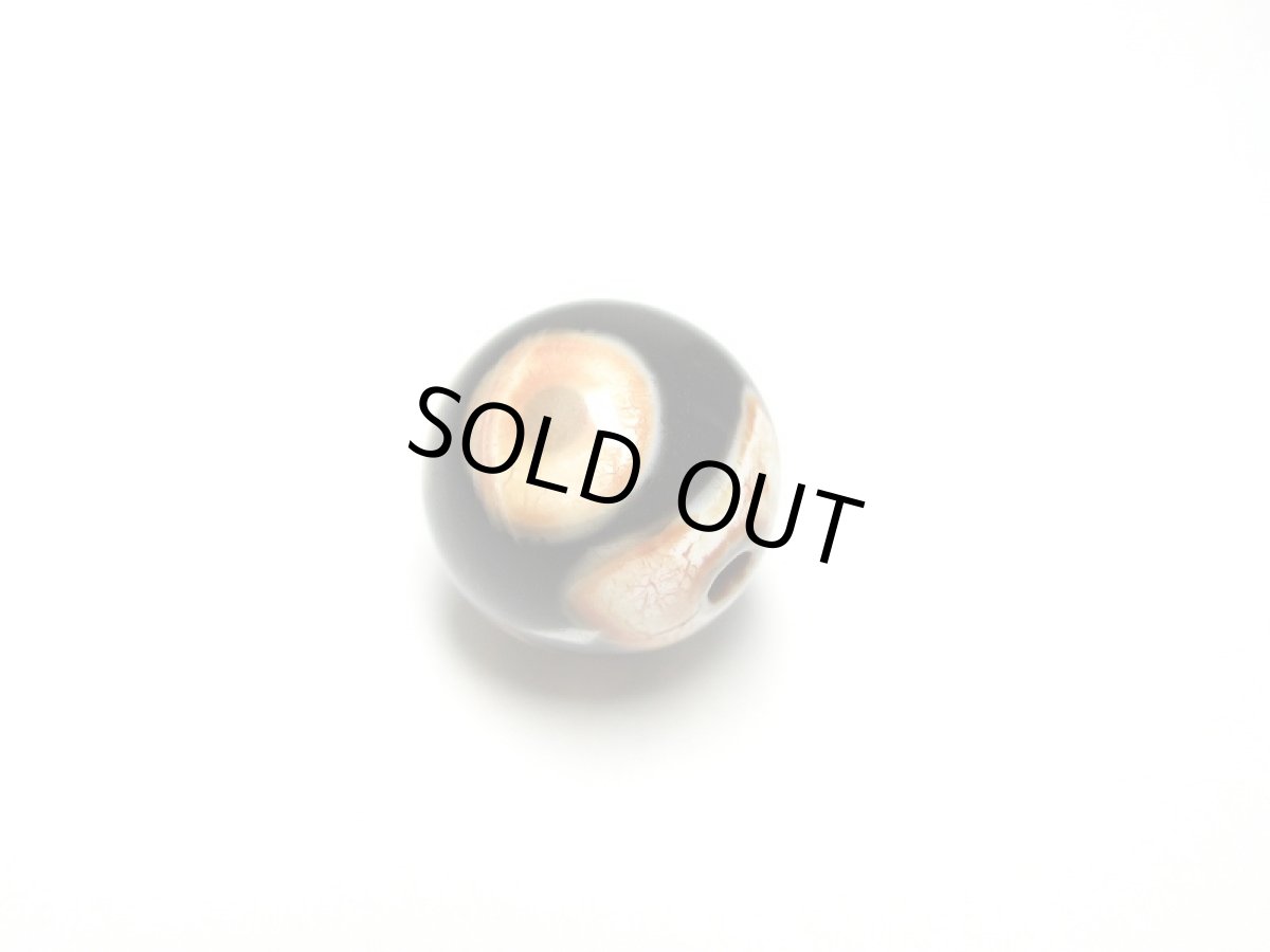 画像2: 老鉱天珠・三眼天珠 10mm (2)