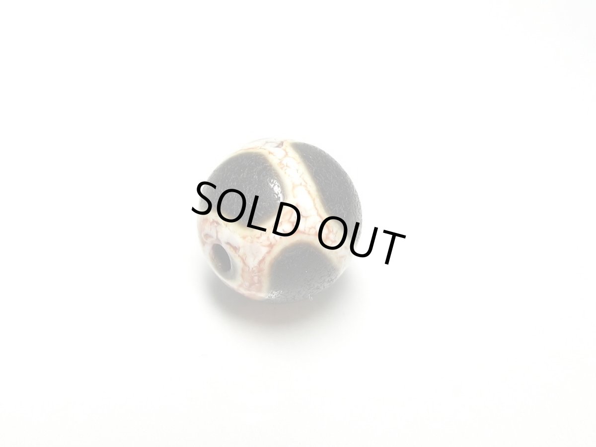 画像3: 老鉱天珠・亀甲長壽天珠 10mm (3)