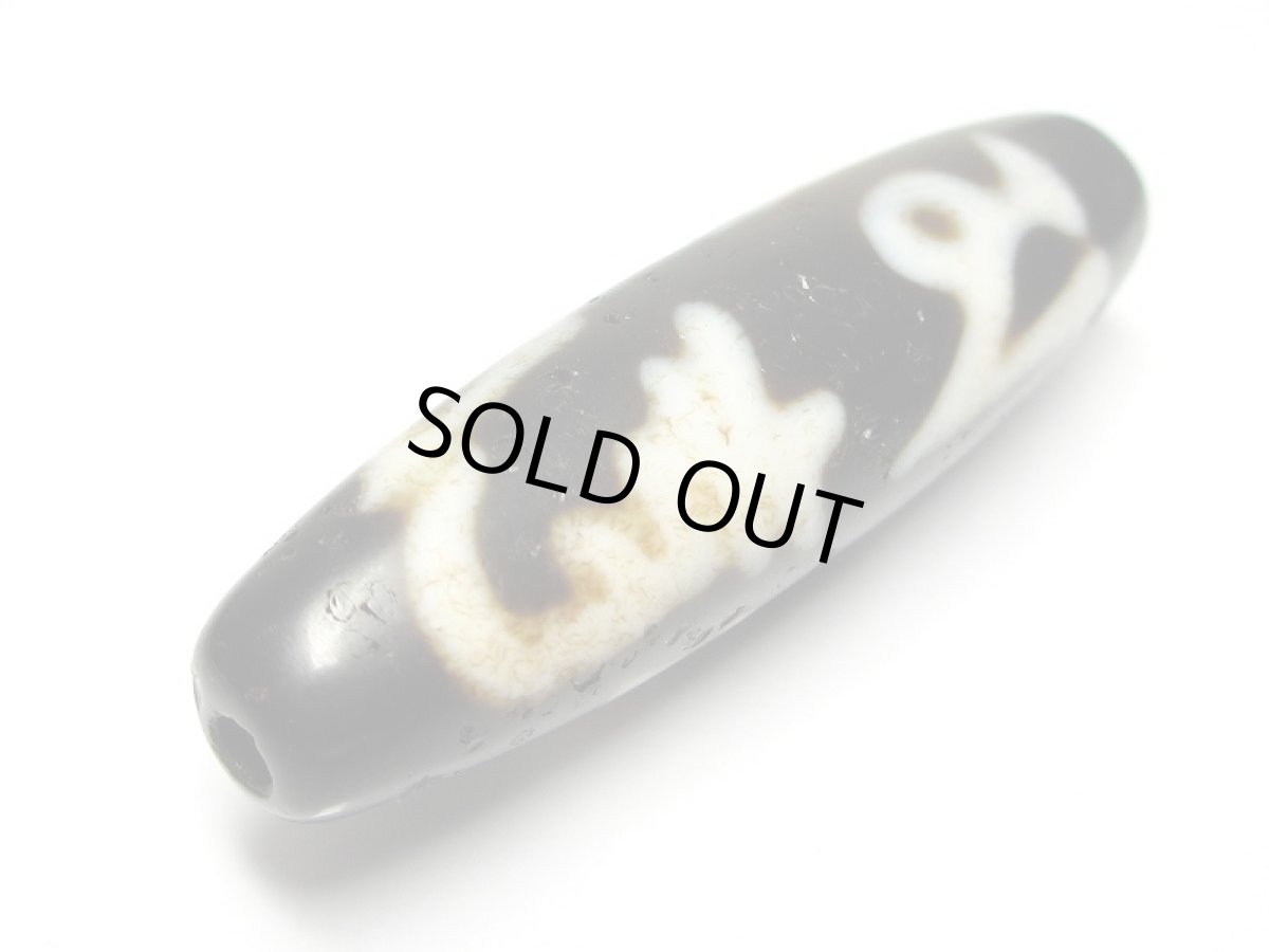 画像3: 風化龍鱗・六字真言天珠 42mm (3)