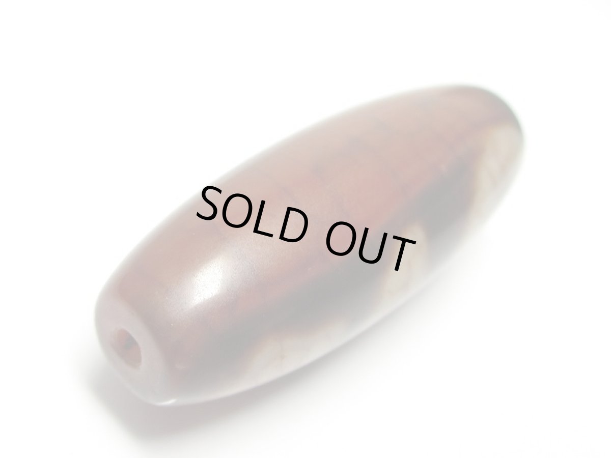 画像3: 老鉱朱砂紅・日月星天珠 (3)