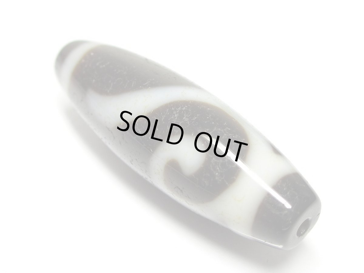 画像2: 至純風化紋・如意天珠 38mm (2)