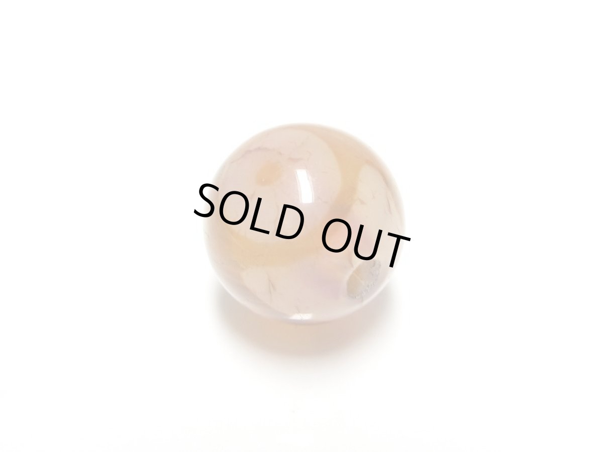 画像2: 紅鱗紋丸型天珠・三眼天珠 10mm (2)