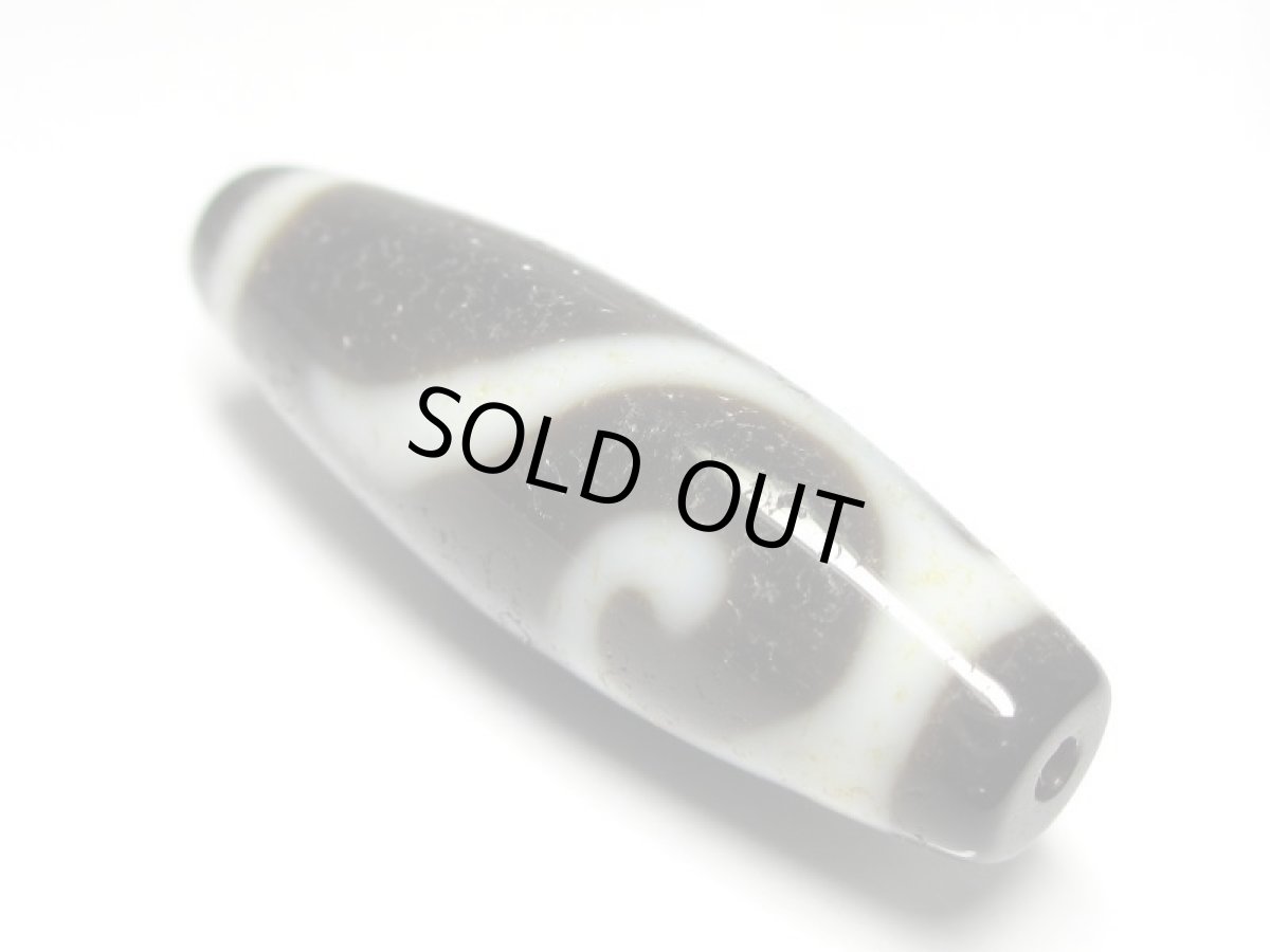 画像2: 至純風化紋・如意天珠 38mm (2)