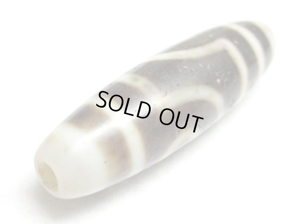 画像3: 風化龍鱗・二眼天珠  41mm  (3)