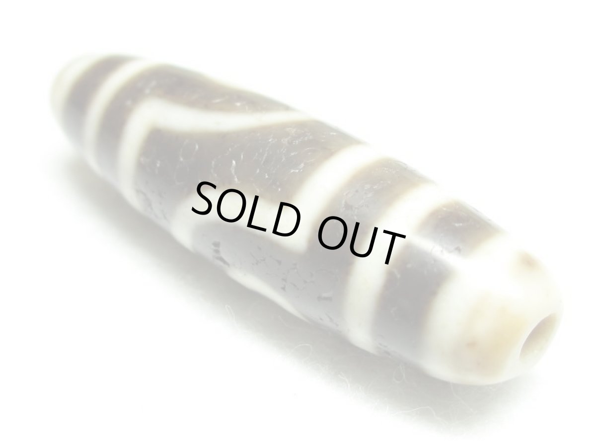 画像4: 風化龍鱗・二眼天珠  41mm  (4)