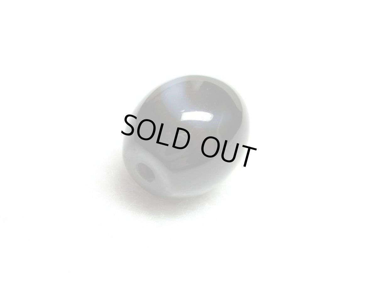 画像3: 黒地至純・白蛇天珠 12mm (3)