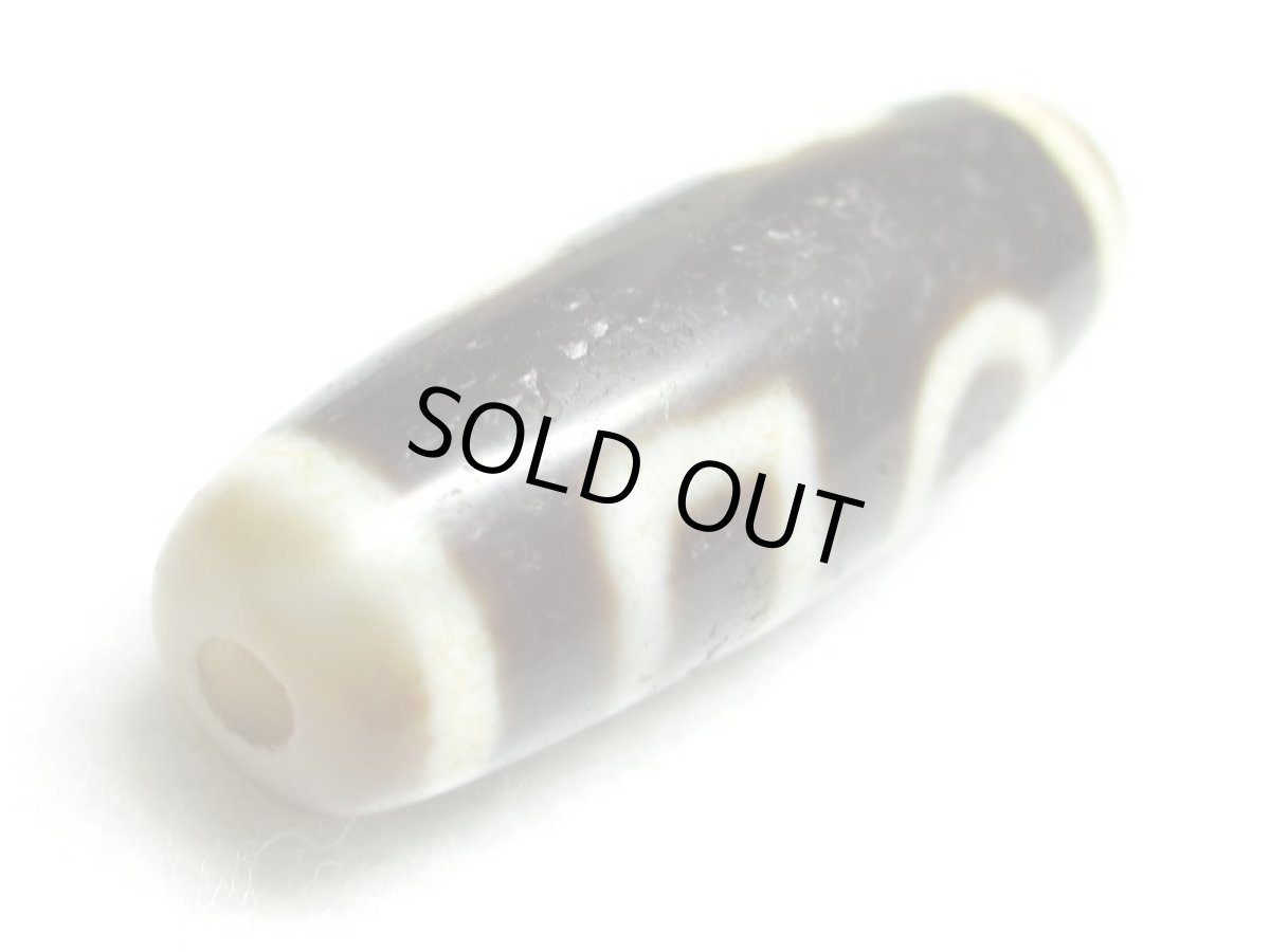 画像3: 風化龍鱗・雙天地天珠  35mm  (3)