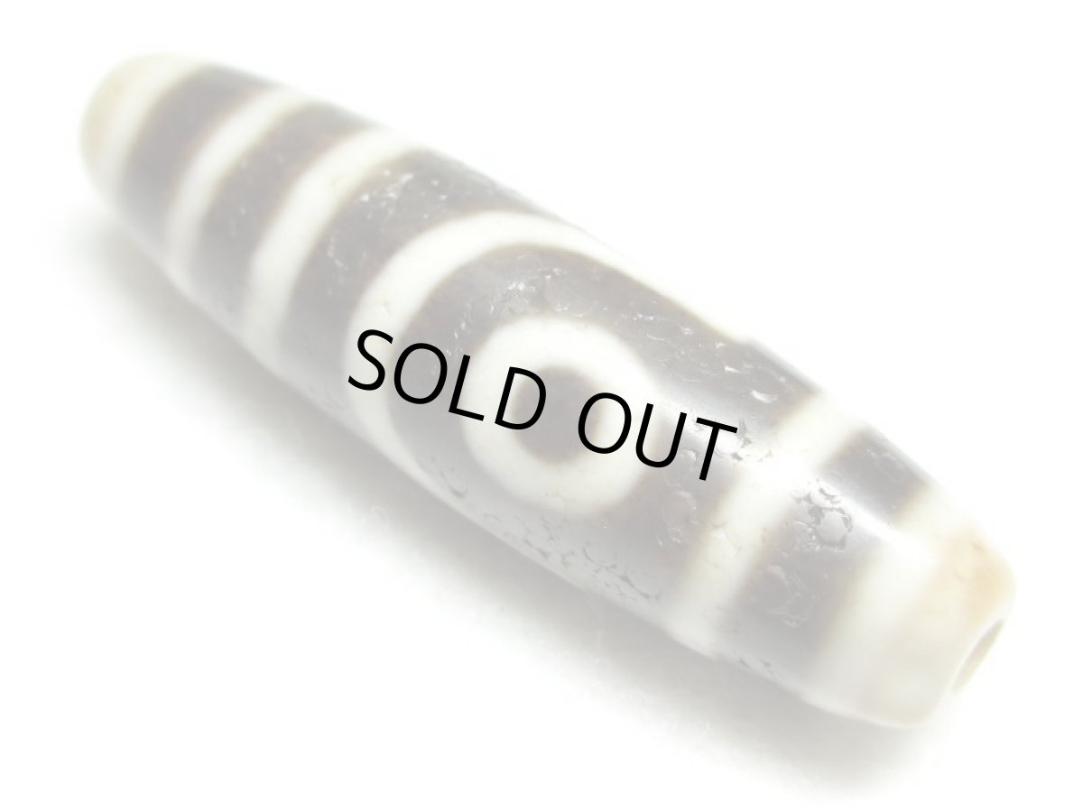 画像2: 風化龍鱗・二眼天珠  41mm  (2)