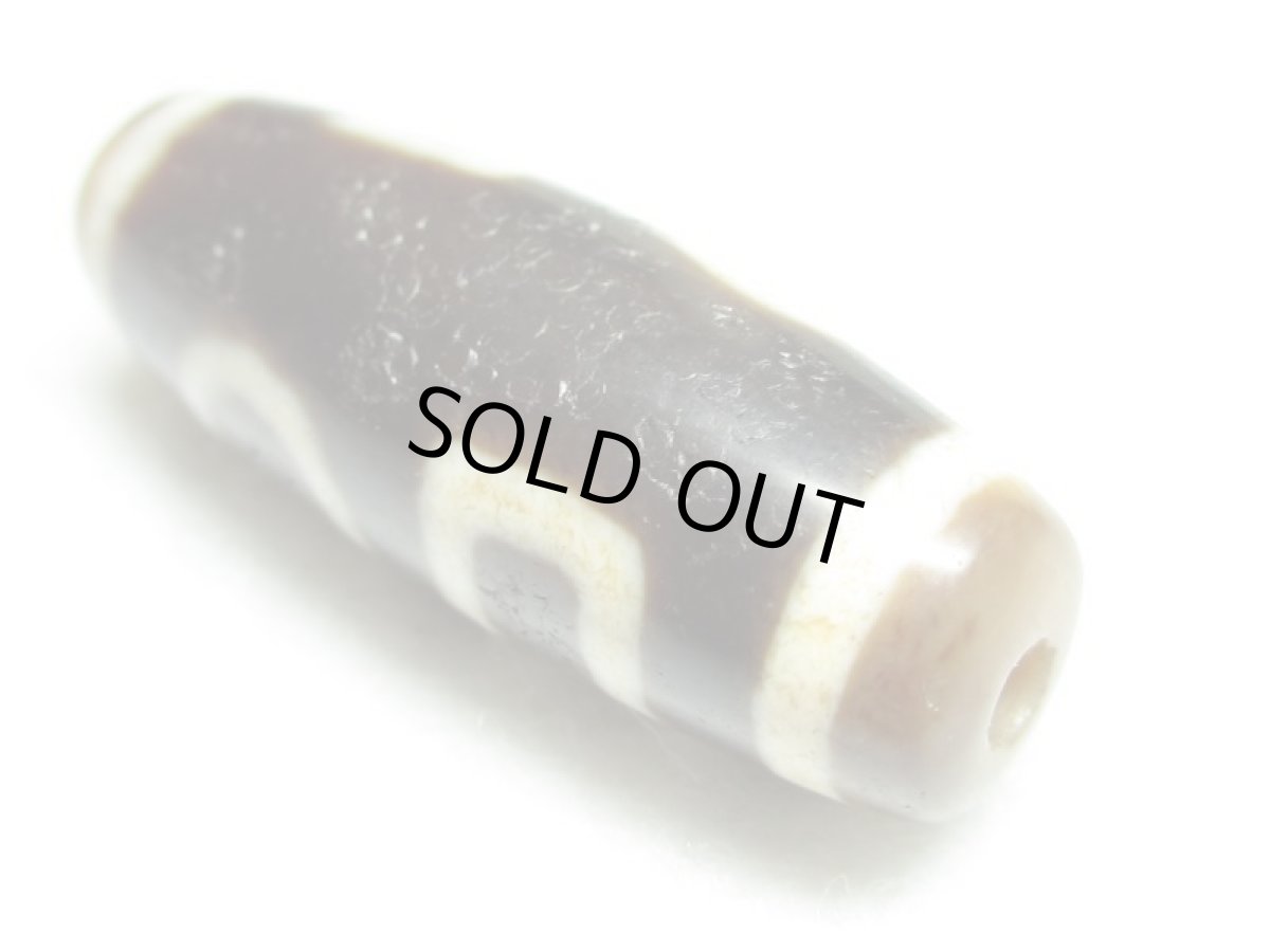 画像4: 風化龍鱗・雙天地天珠  35mm  (4)