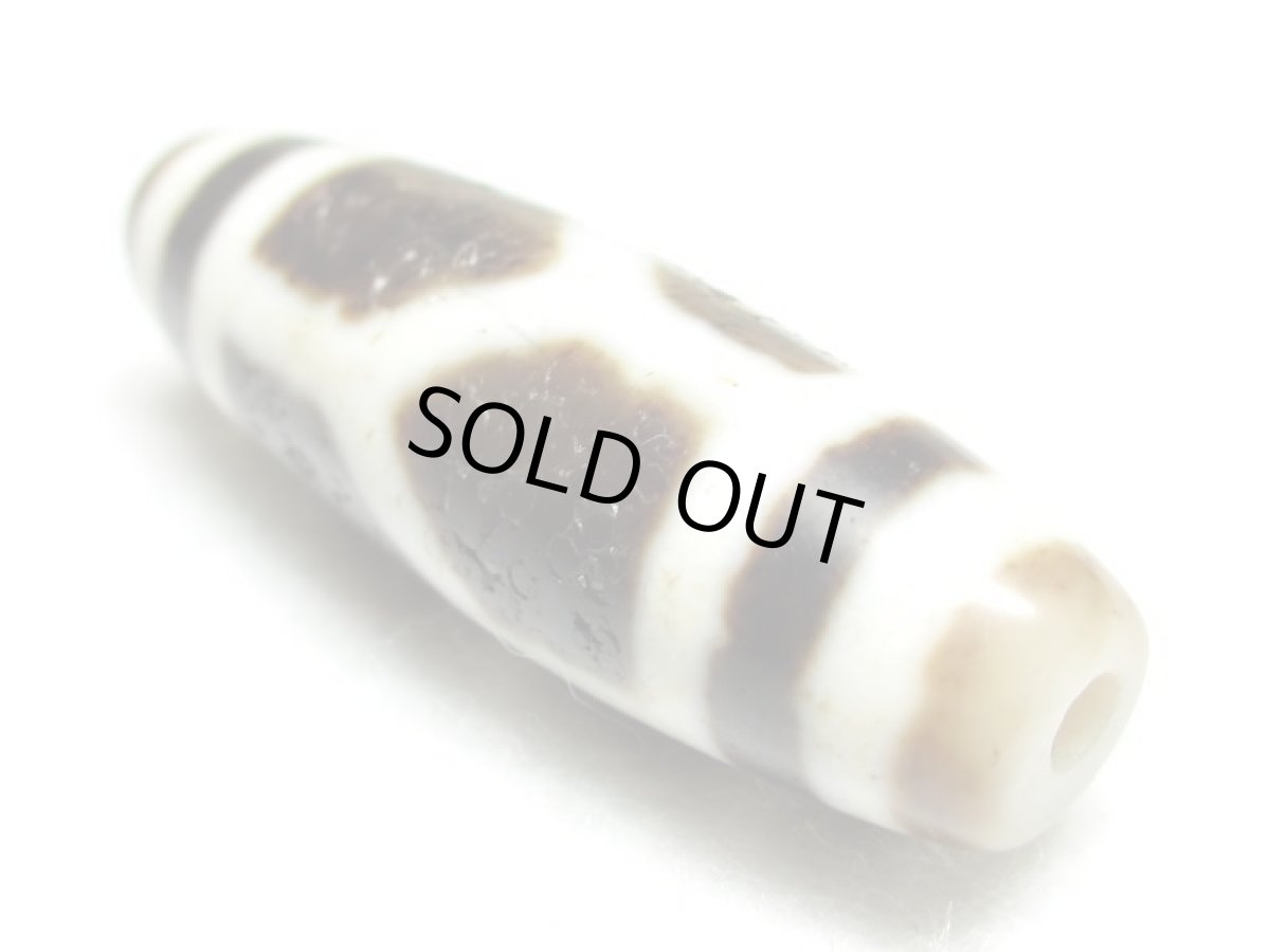 画像4: 風化龍鱗・亀甲長壽天珠 39mm (4)