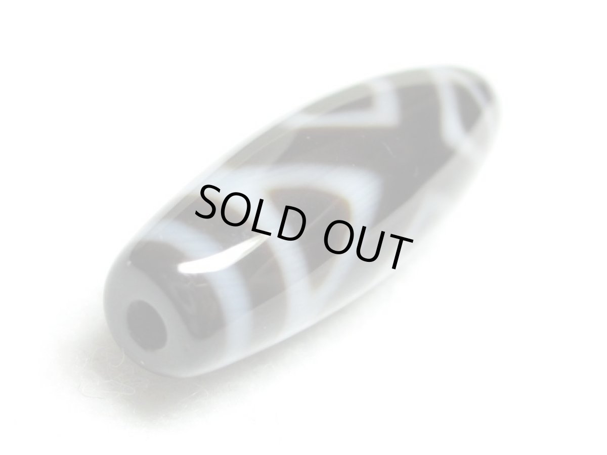 画像3: 黒地至純・金剛天珠 38mm  (3)