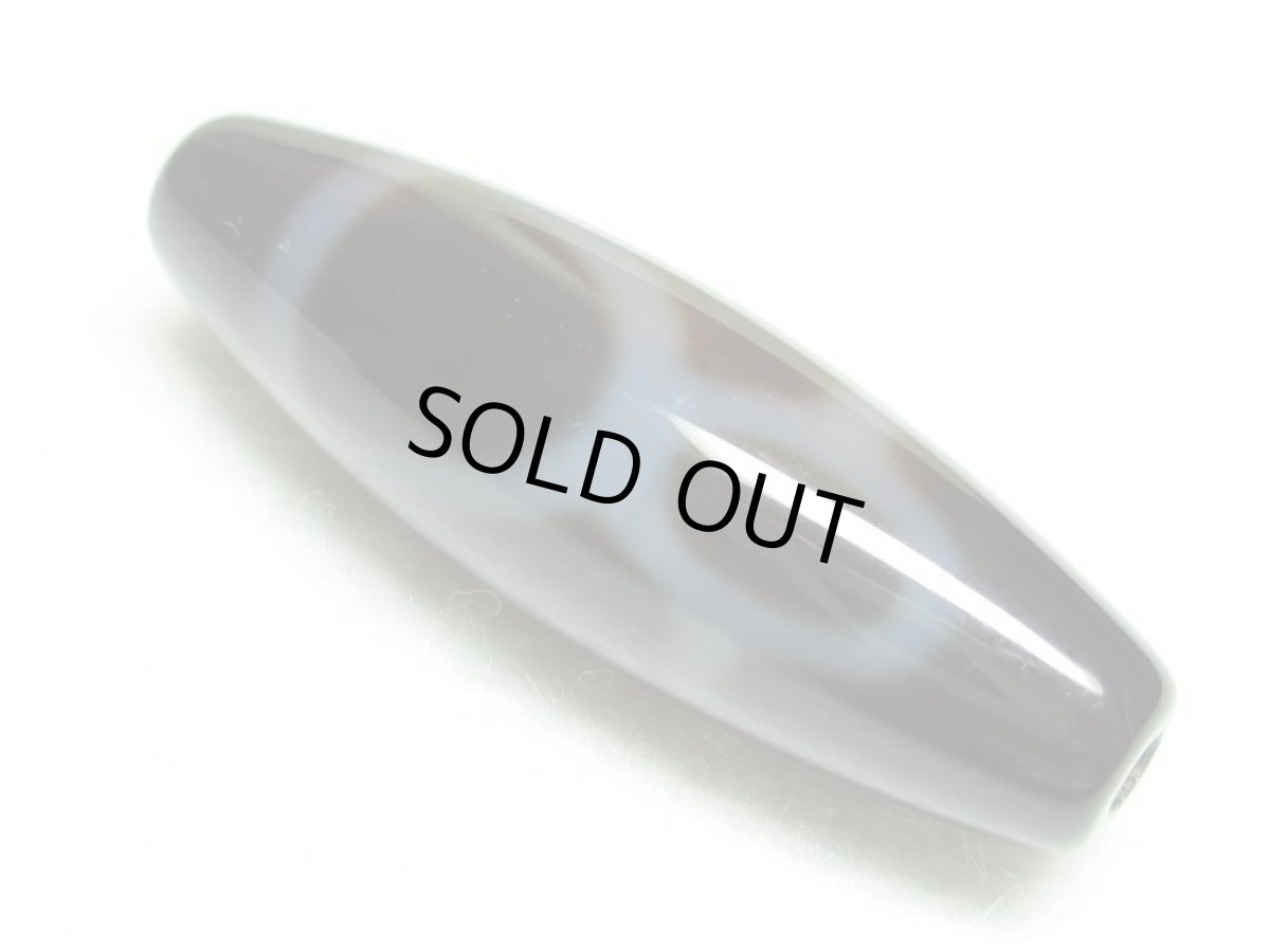 画像2: 黒地至純・財神天珠 38mm (2)