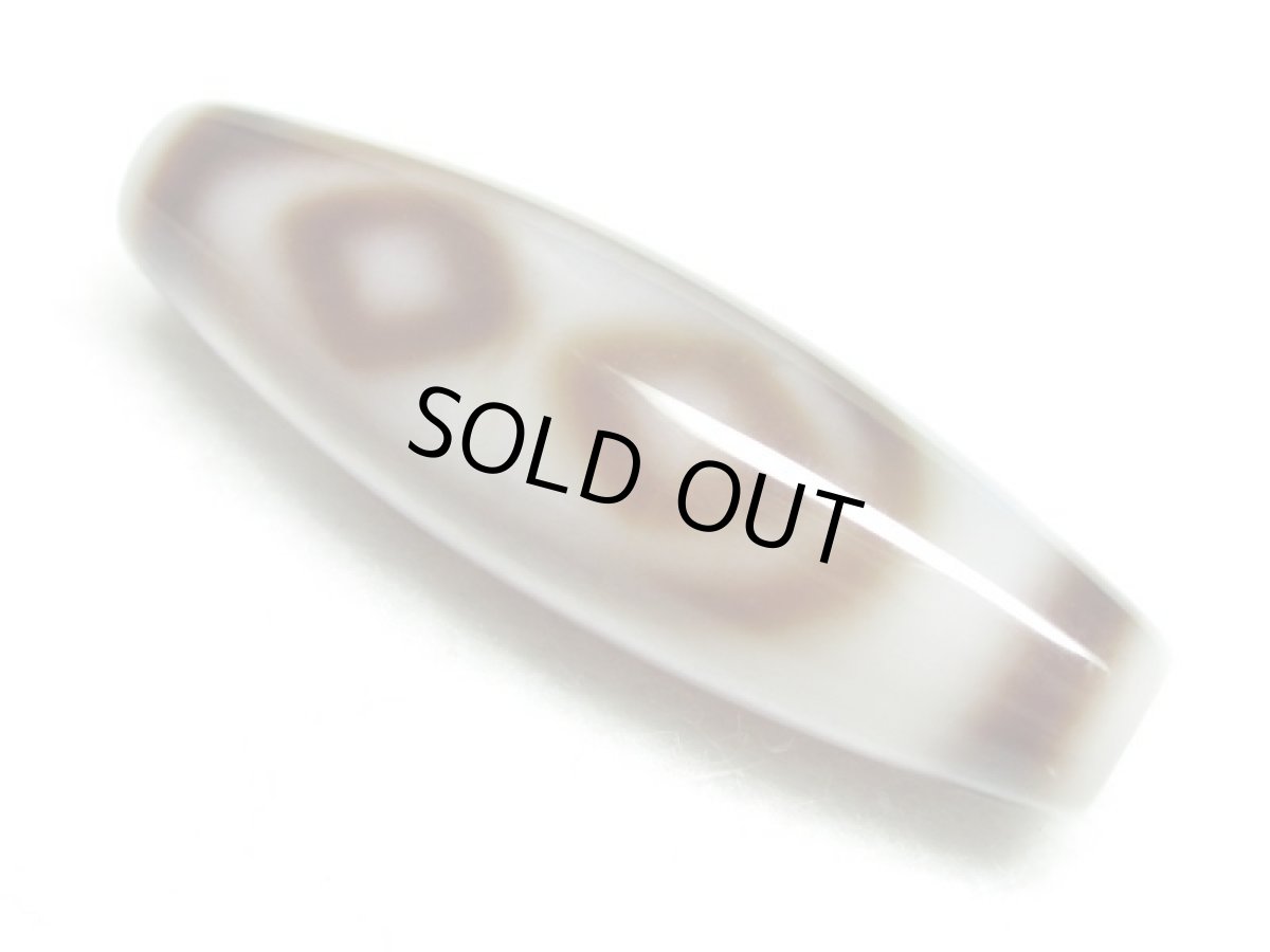 画像2: 白地至純・ 金剛如意天珠 38mm (2)