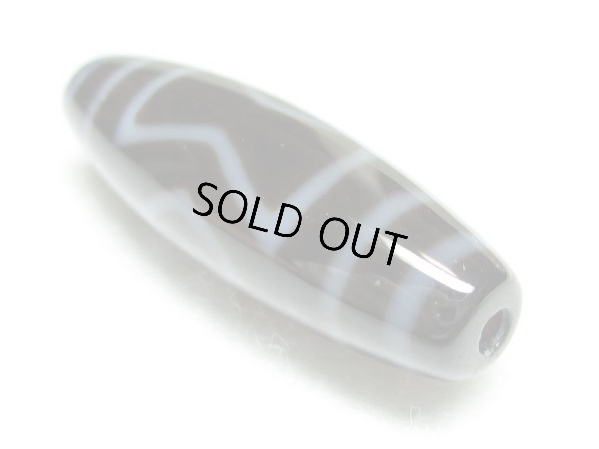 画像4: 黒地至純・金剛雙天地天珠 38mm (4)