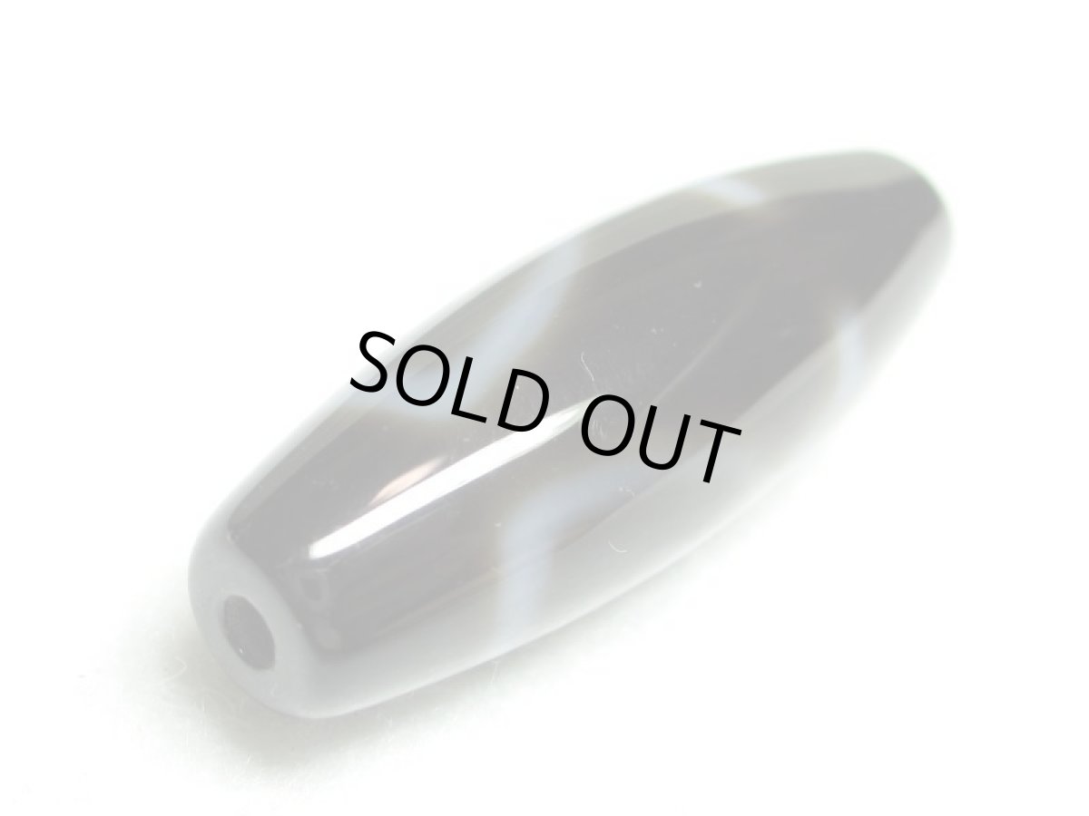 画像3: 黒地至純・財神天珠 38mm  (3)